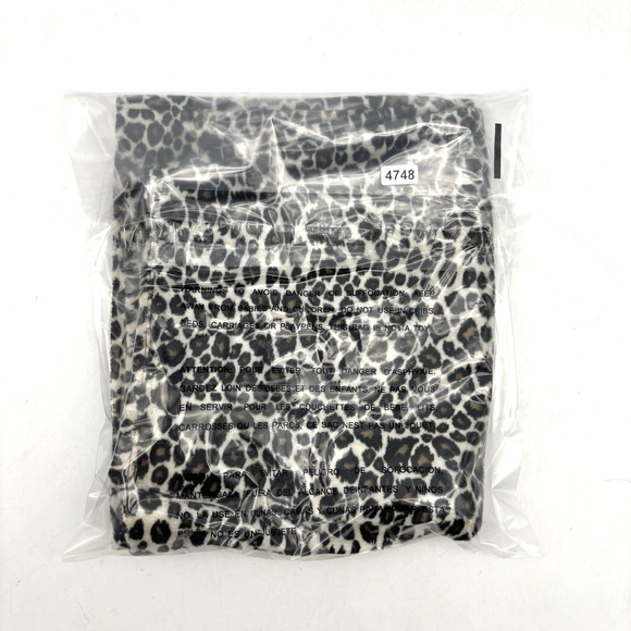 Vintage 90s Pandora Casuals Fuzzy Leopard Print Mini Skirt L 25x15" Made in USA - Picture 13 of 13